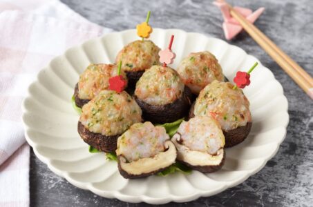Shrimp Stuffed Shiitake Mushrooms
